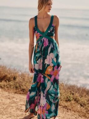 Anthropologie V-Neck Jumpsuit